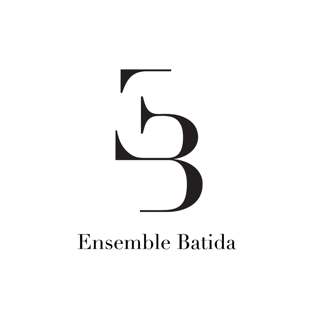 Batida noir sur blanc